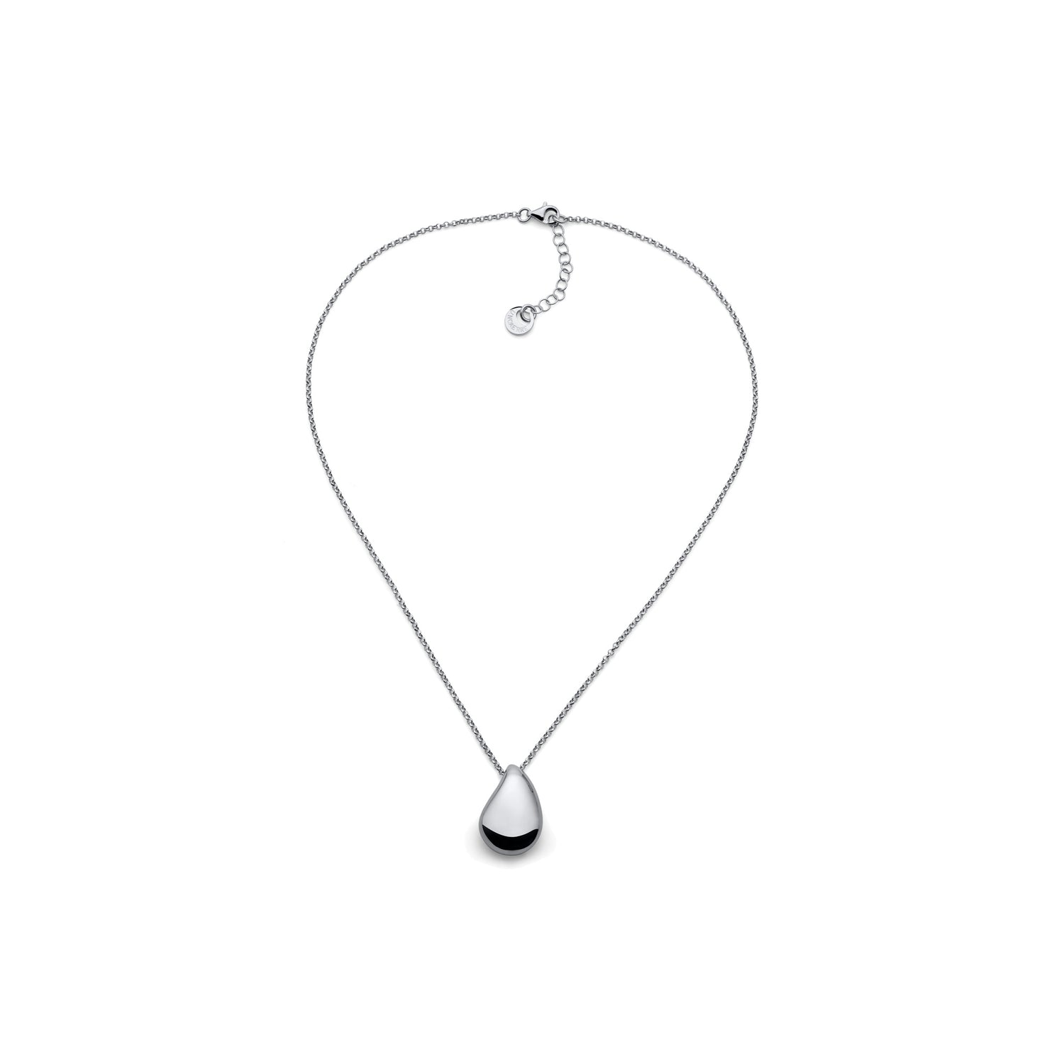 Collana in Argento con Pendente a Forma di Goccia Unoaerre