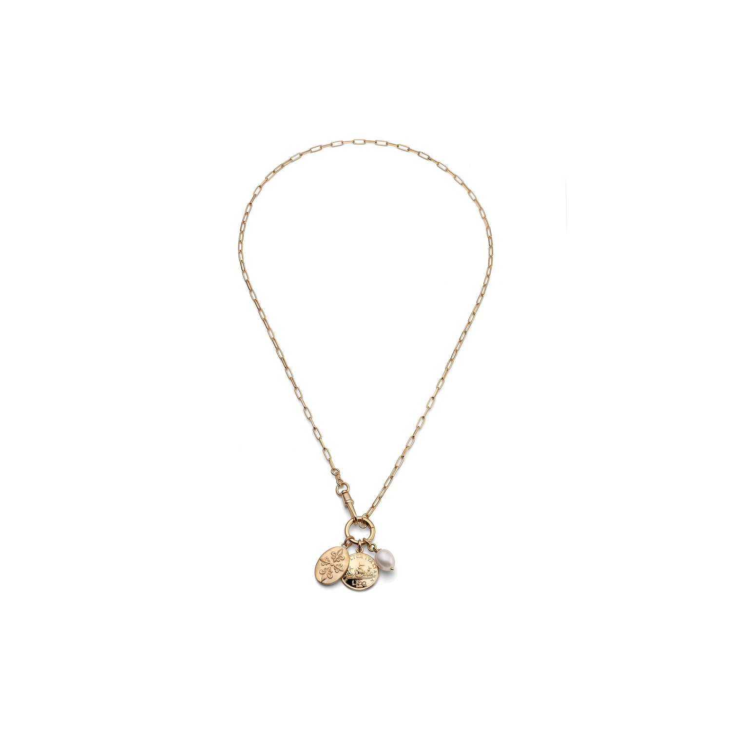 Collana a Catena con Pendenti a Disco Unoaerre