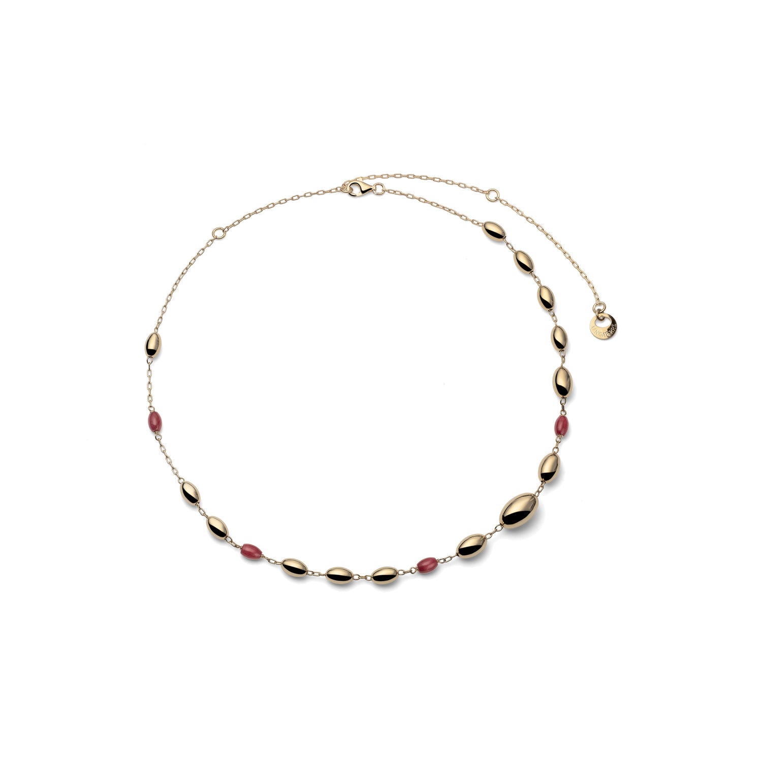 Collana a Stazioni con Elementi Navette e Pietre Unoaerre