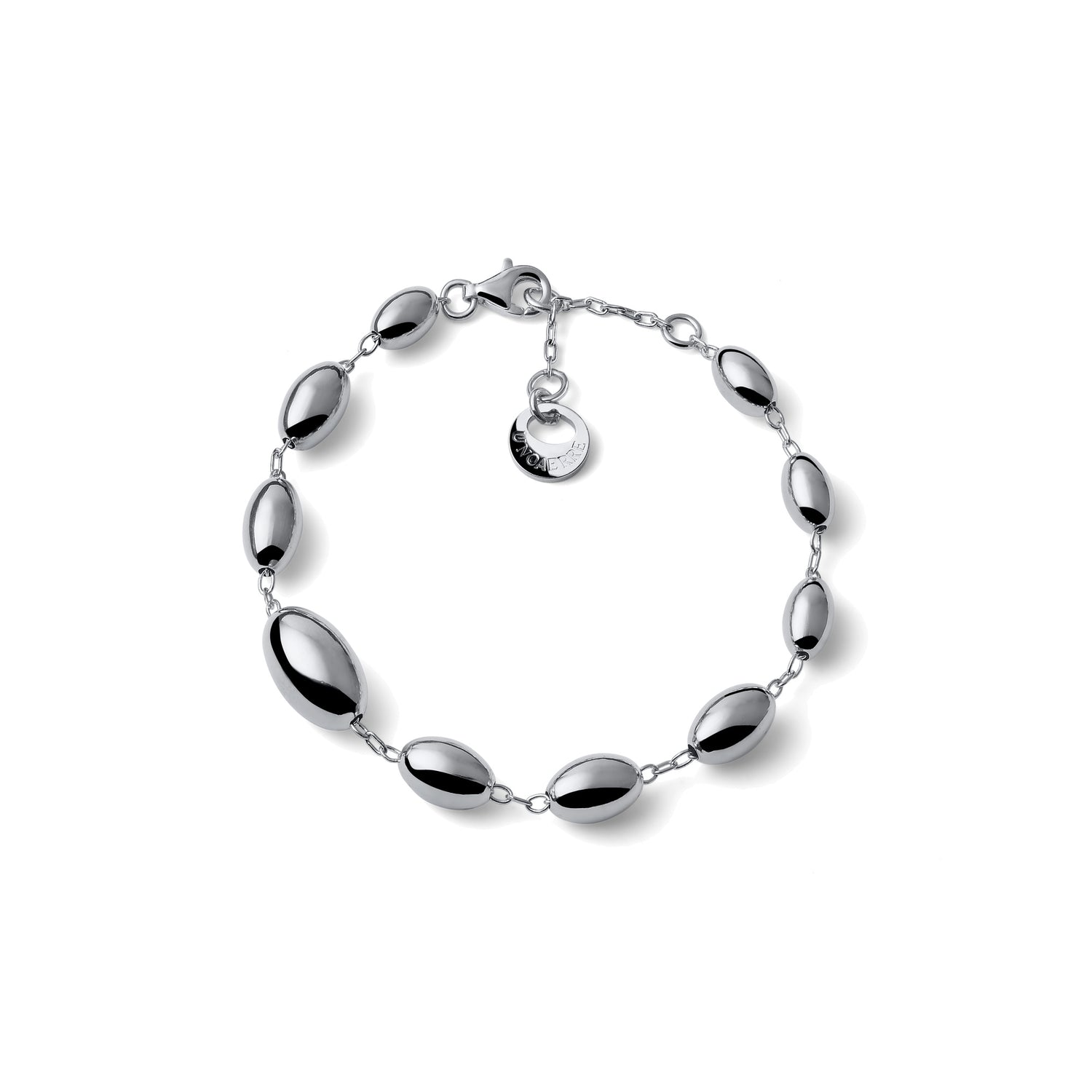 Bracciale a Navette Bombate con Pendente Unoaerre