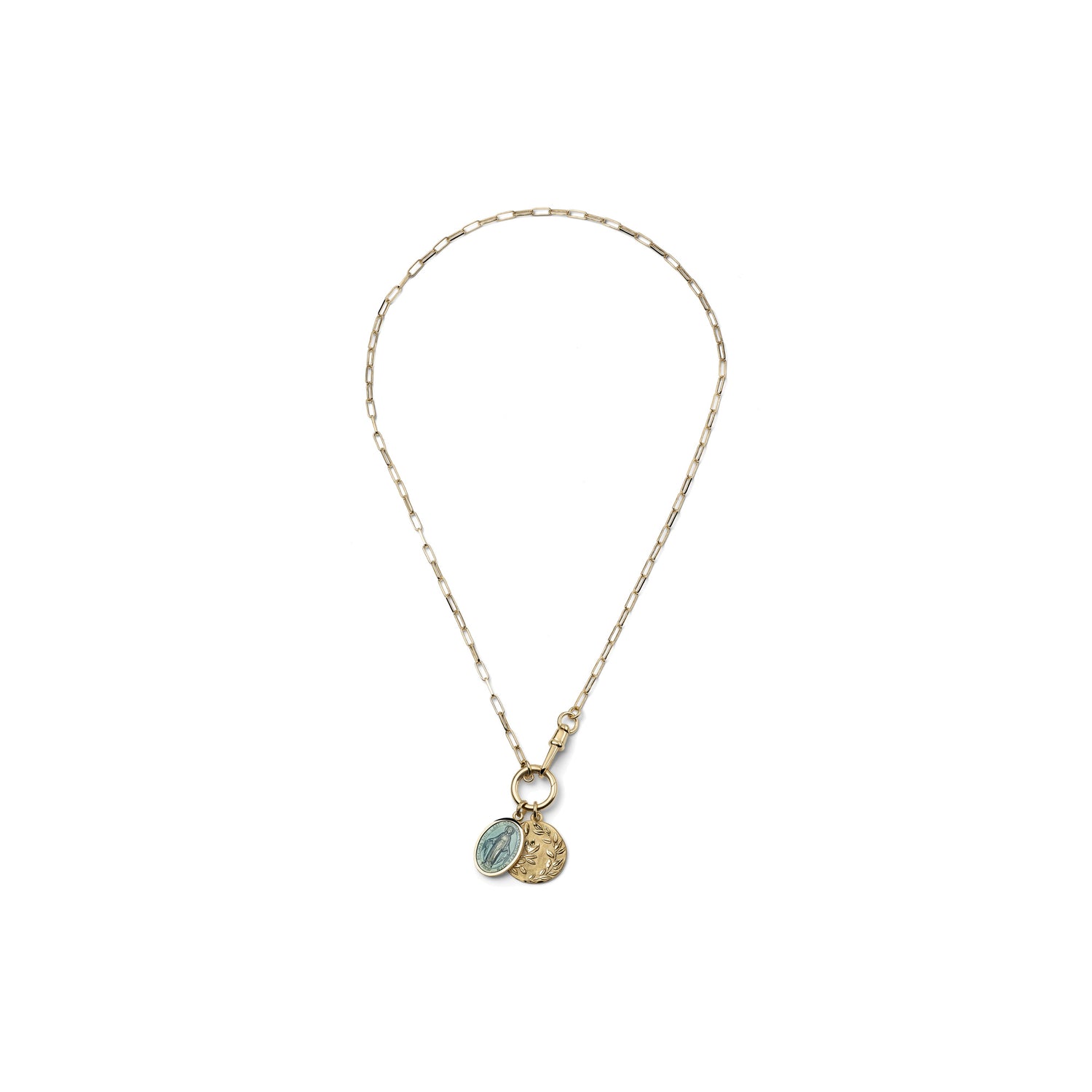 Collana Sottile con Pendente a Disco Unoaerre