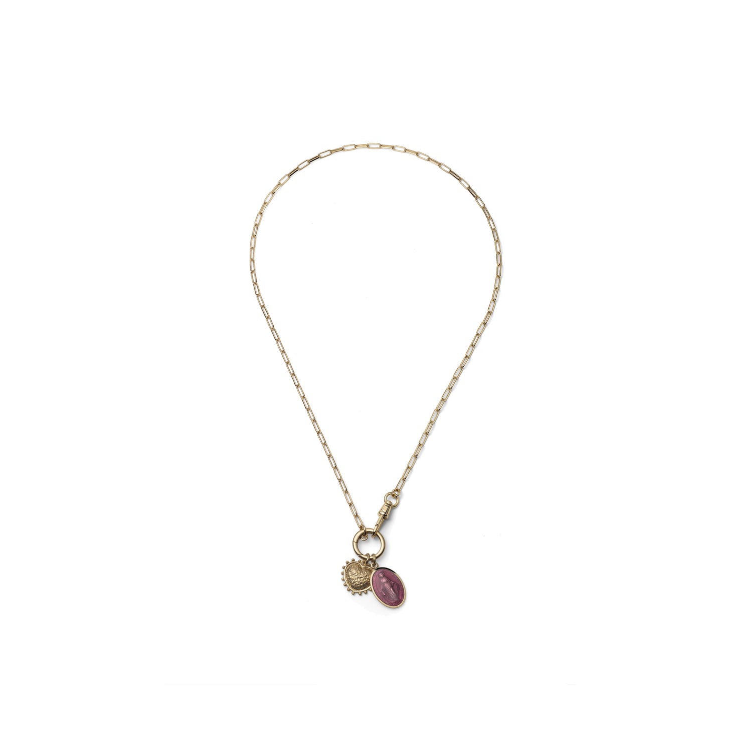 Collana Sottile con Pendente e Pietra Unoaerre