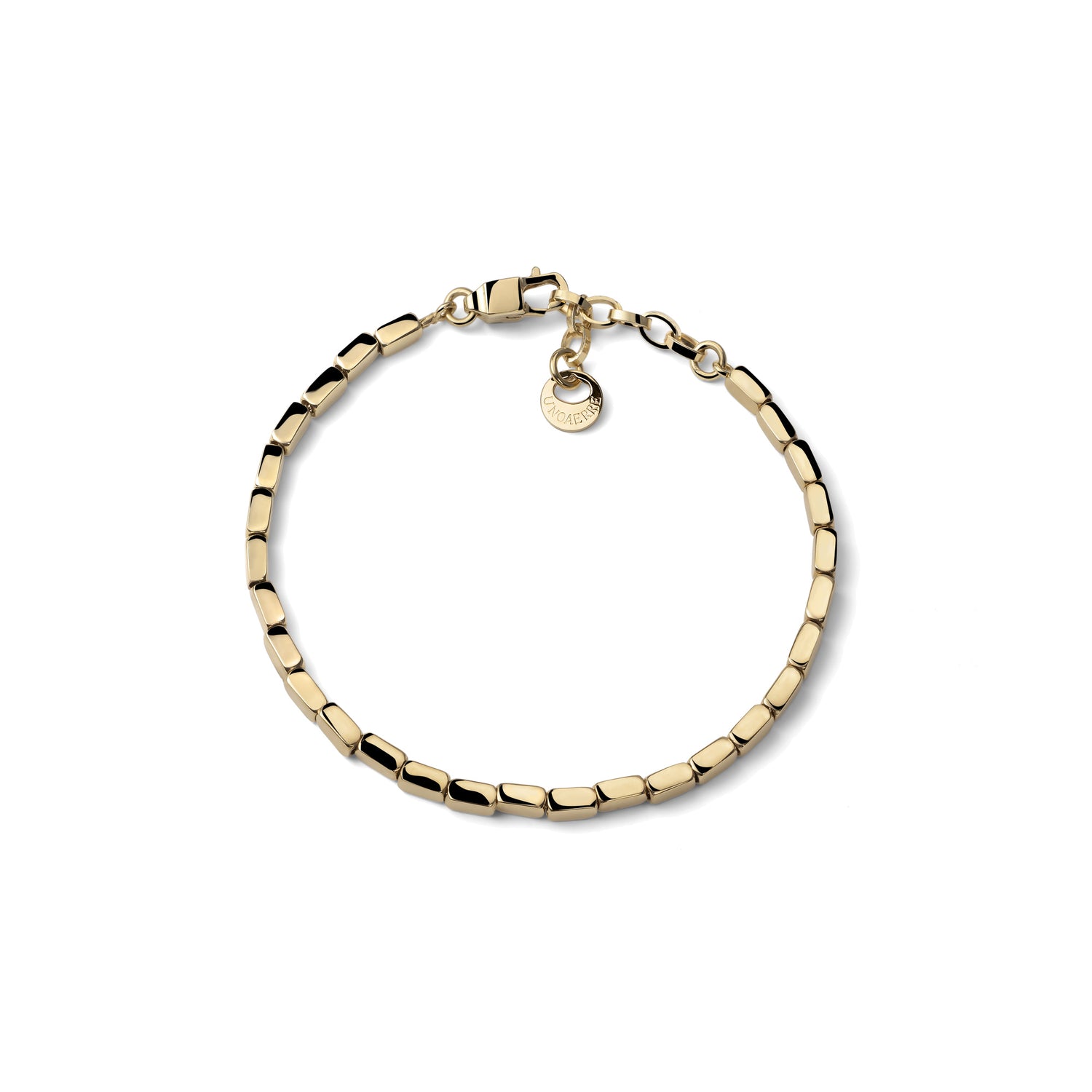 Bracciale a Chicchi con Pendente Logo Unoaerre
