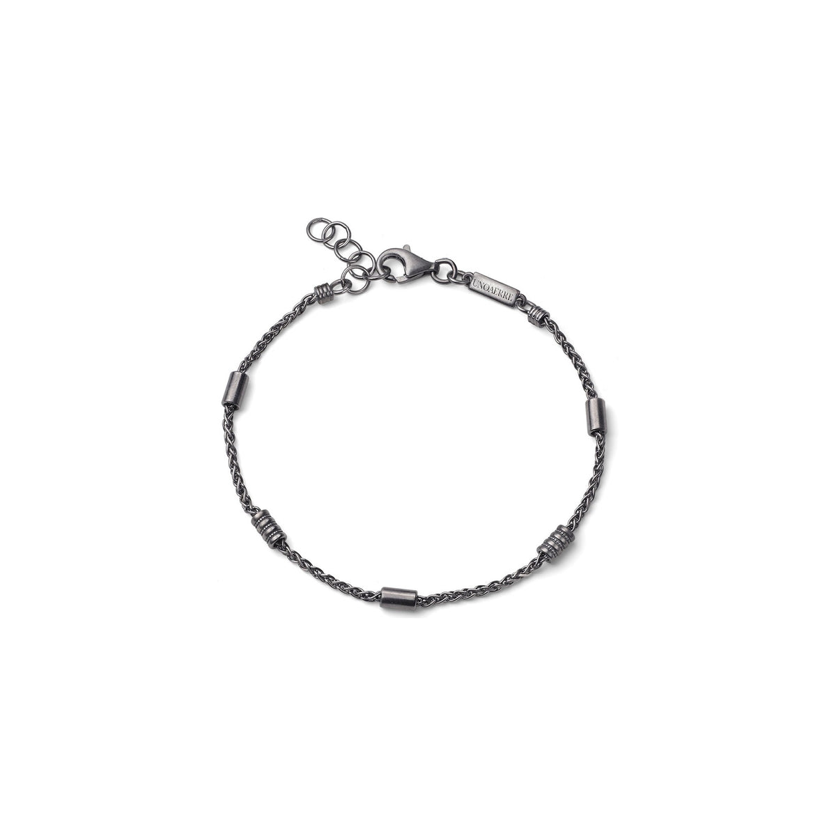 Pulsera de fantasía en plata bruñida Unoaerre