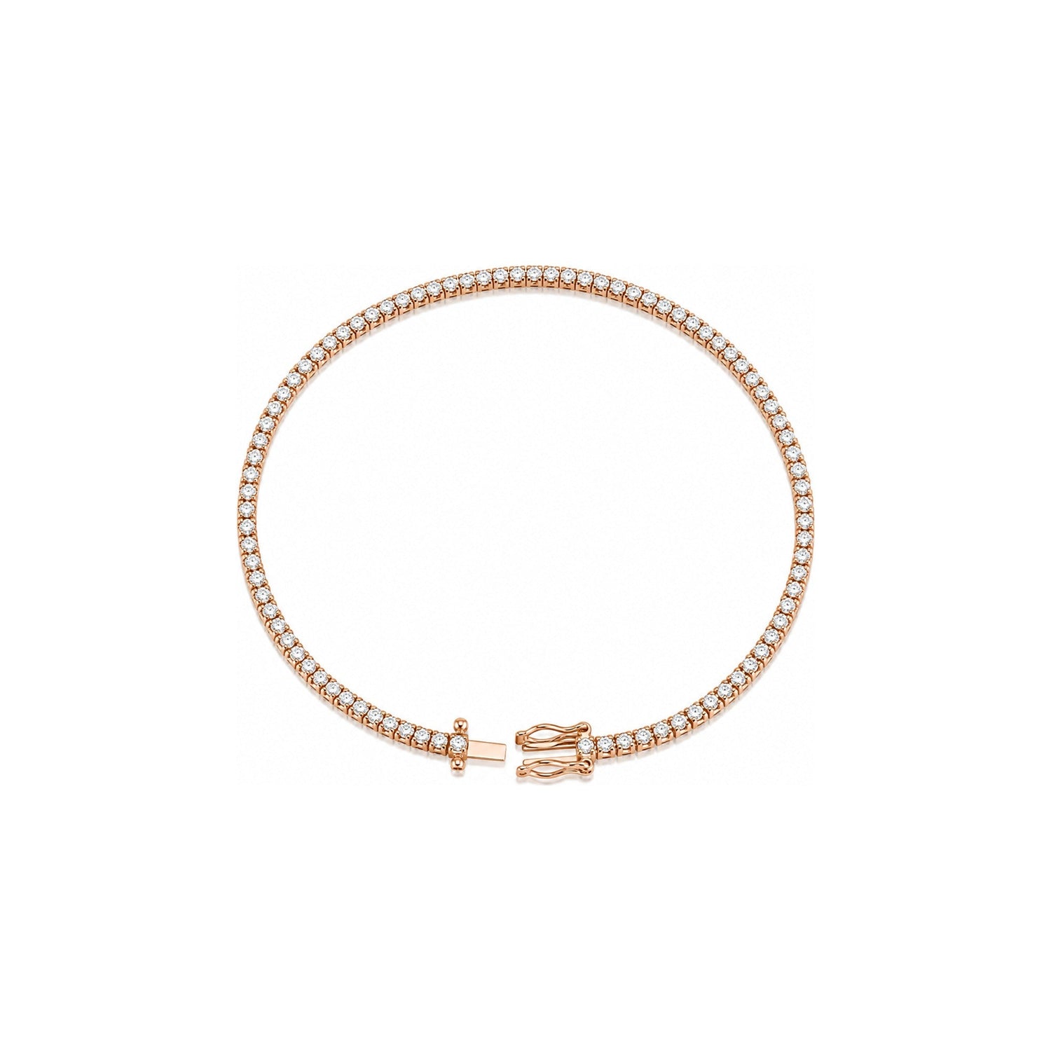 Bracciale Oro Rosa Diamante Naturale 0.52ct