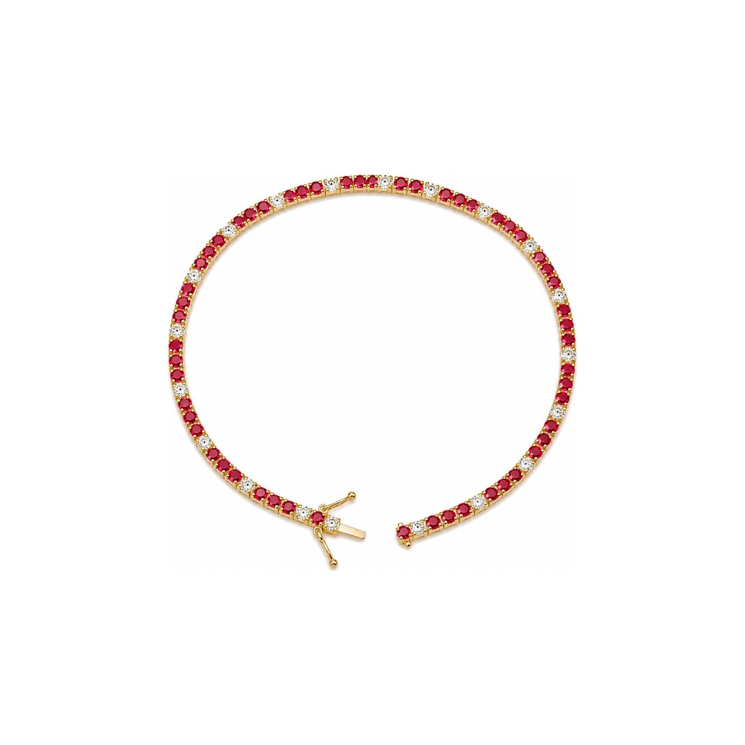 Bracciale Oro Giallo Rubino Naturale 0.57ct