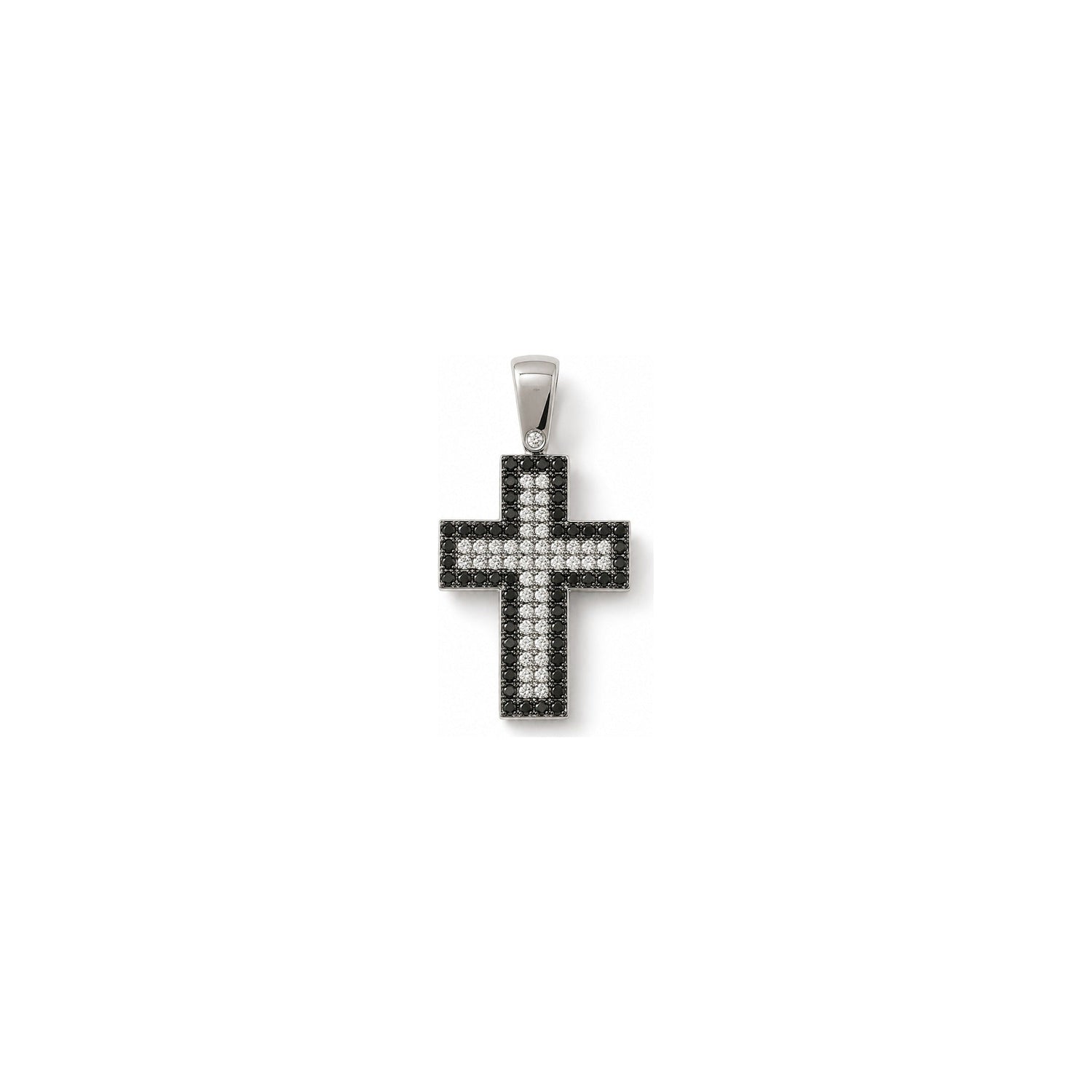 Ciondolo Oro Bianco Diamante Naturale 0.38ct