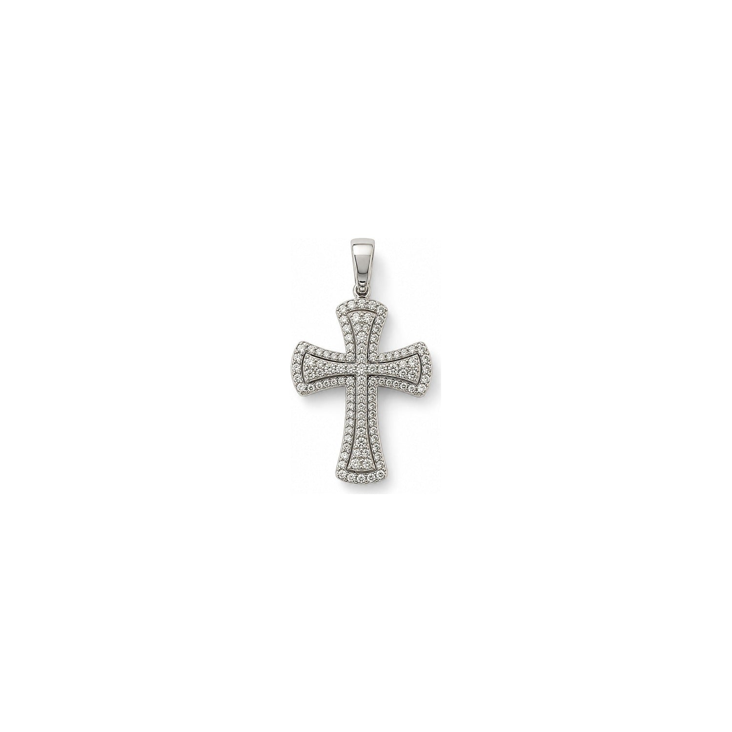 Ciondolo Oro Bianco Diamante Naturale 0.52ct