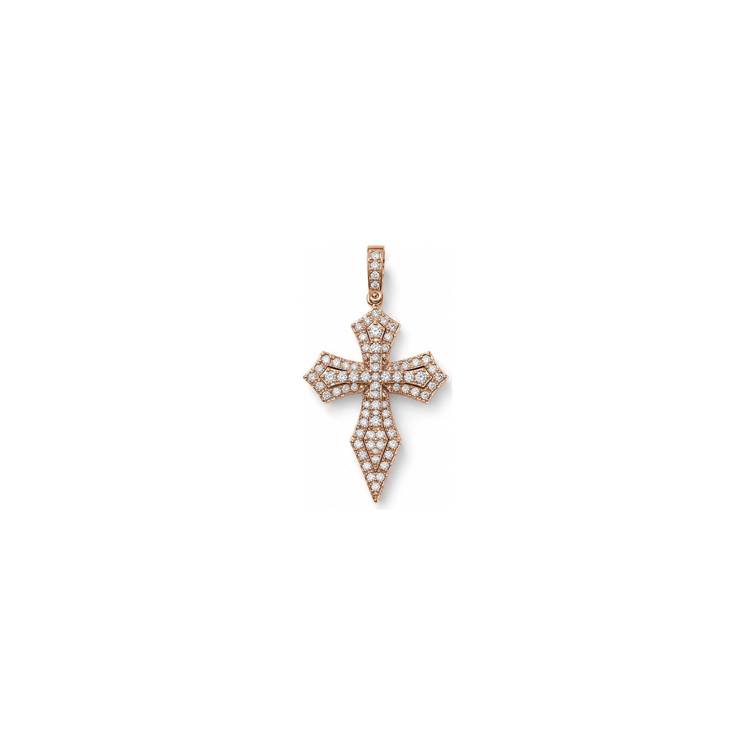 Ciondolo Oro Rosa Diamante Naturale 0.40ct