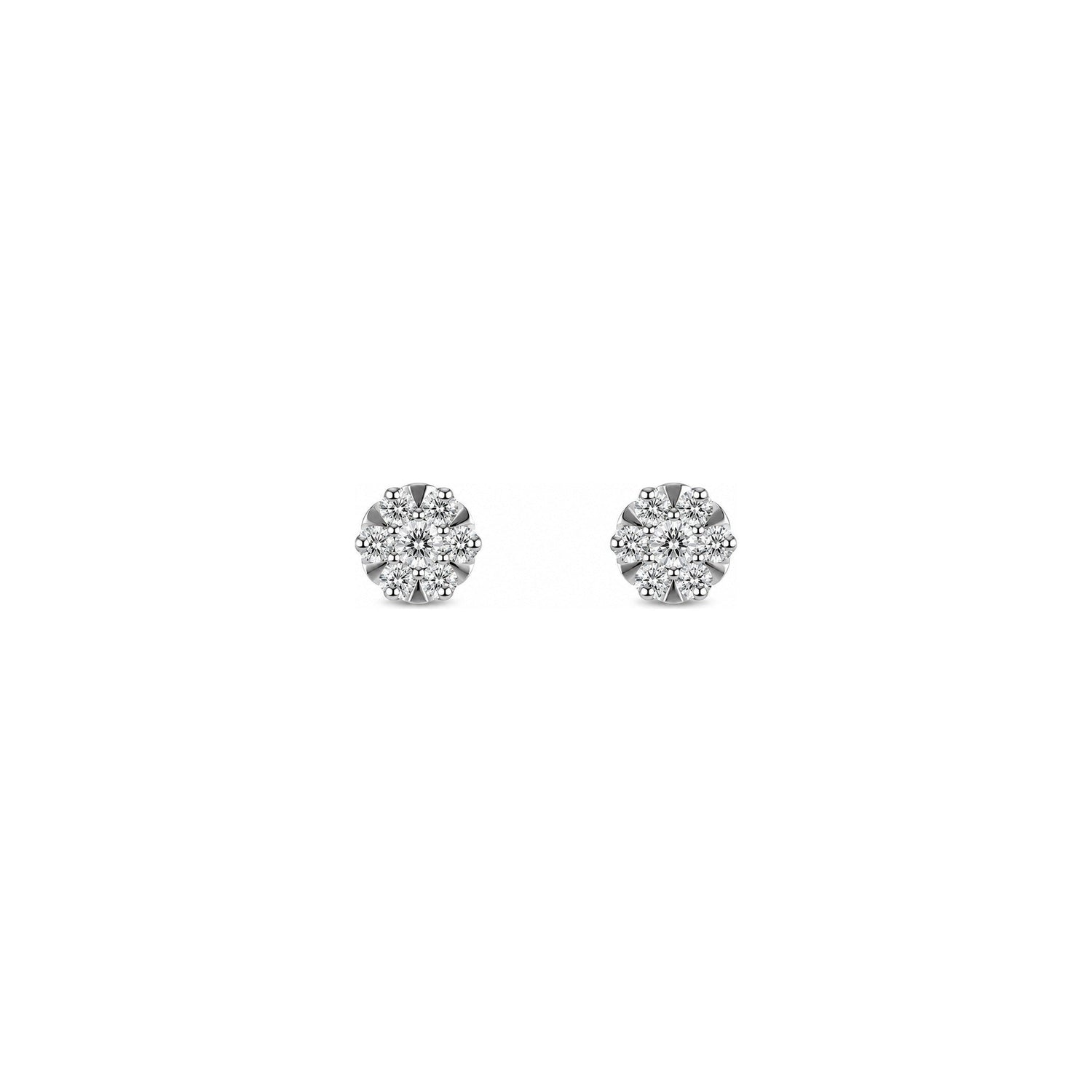 Orecchini Oro Bianco Diamante Naturale 1.10ct