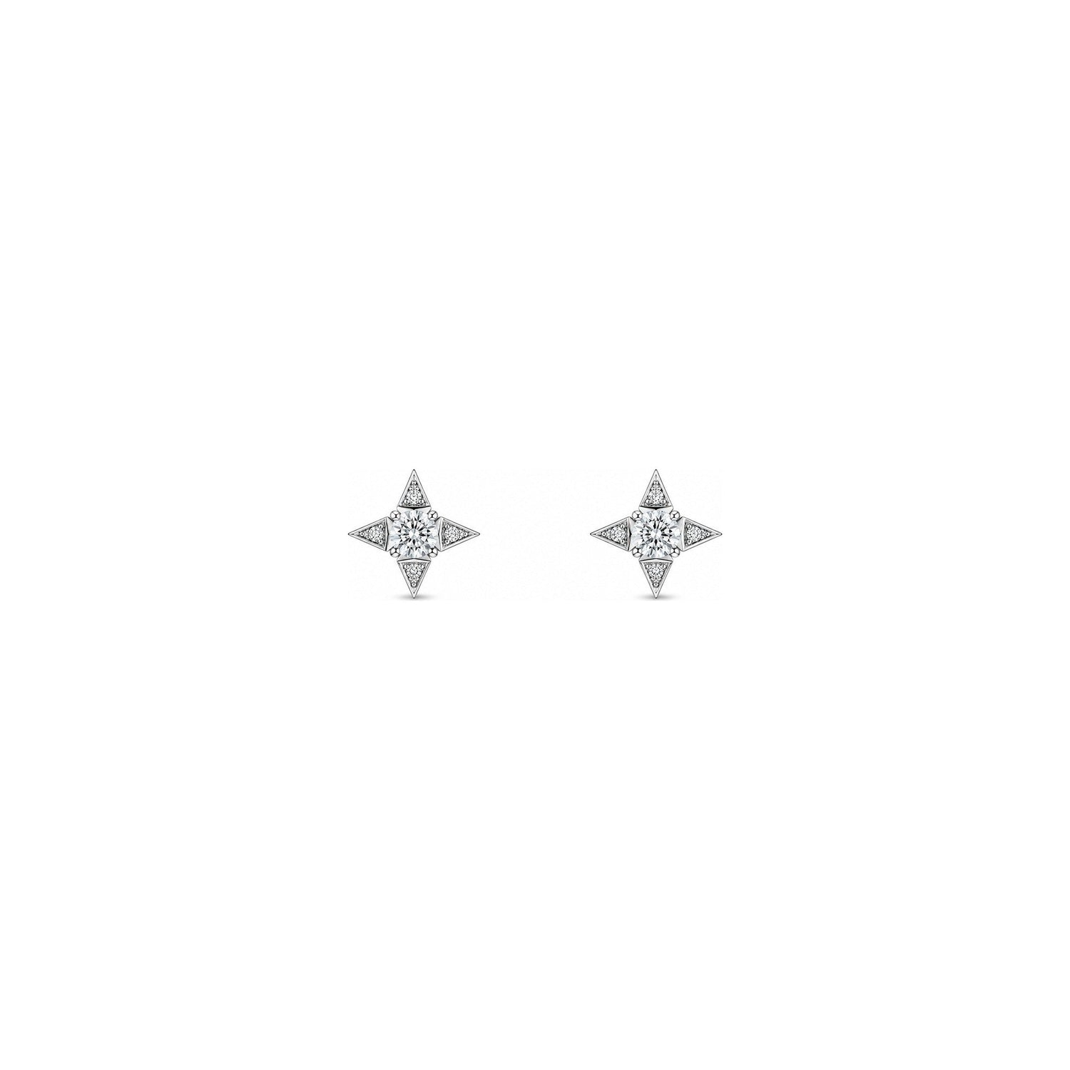 Orecchini Oro Bianco Diamante Naturale 0.28ct