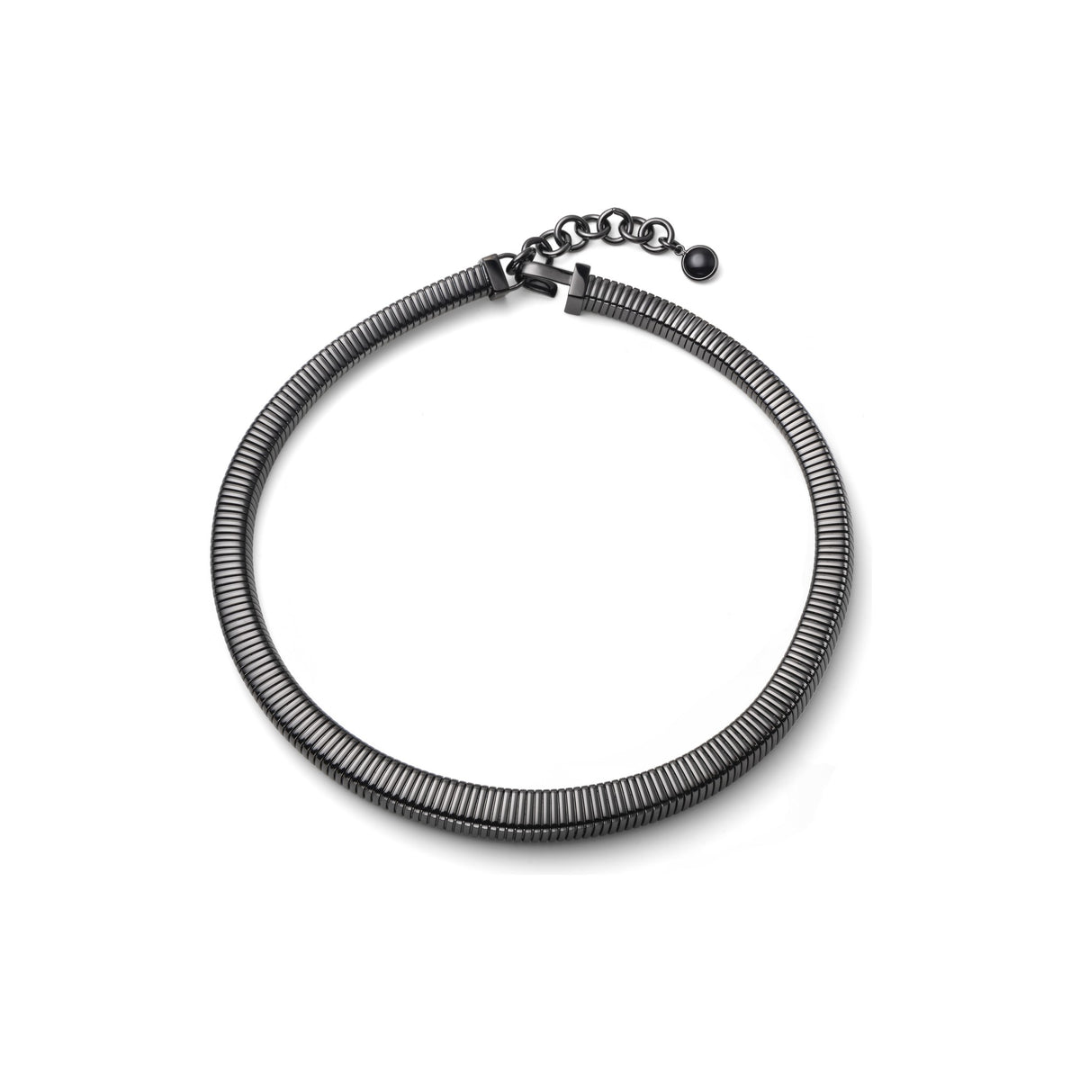 Collana Tubogas Nera Bronzo Unoaerre