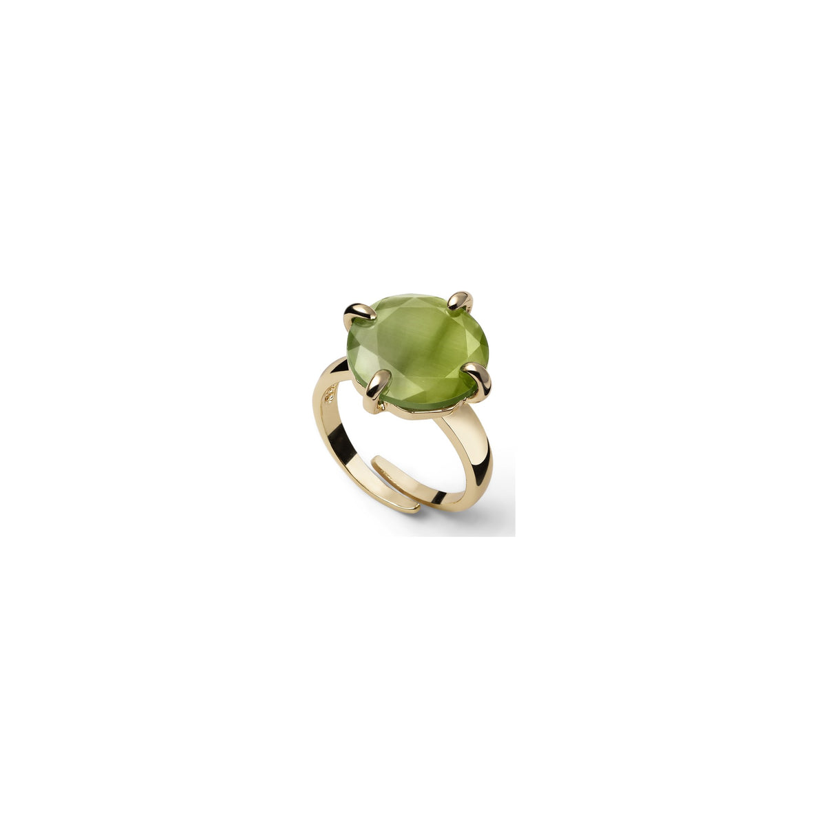 Anello Joya con Occhio di Gatto Verde Bronzo Unoaerre