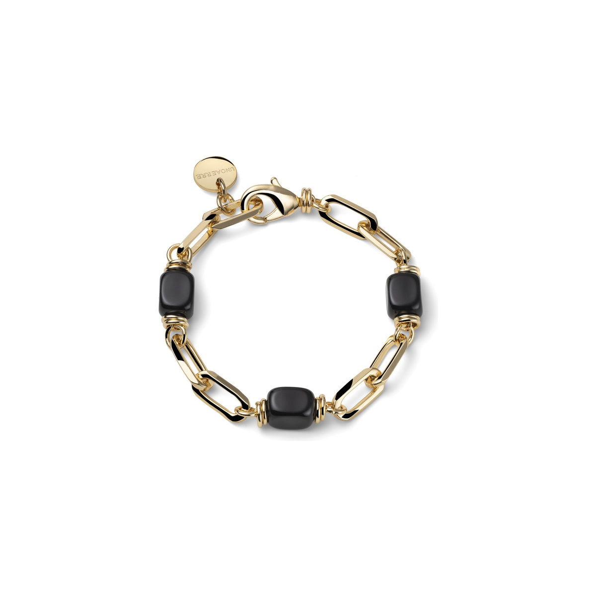 Bracciale Joya Dorato con Onice Bronzo Unoaerre