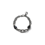 Bracciale Torchon e Agata Striata Bronzo Unoaerre