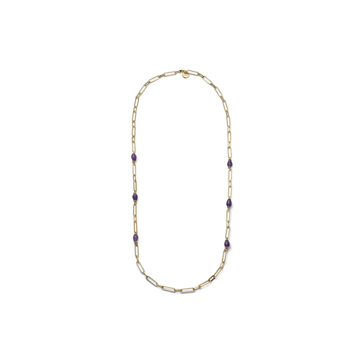 Collana Joya Dorata con Ametista Bronzo Unoaerre