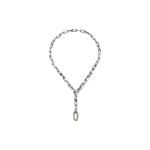 Collana Catena Argentata e Maglia Pavé Bronzo Unoaerre