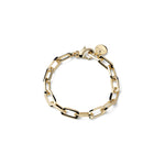 Bracciale Dorato in Catena Forzatina Bronzo Unoaerre