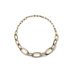 Collana in Catena Ovale Dorata Bronzo Unoaerre