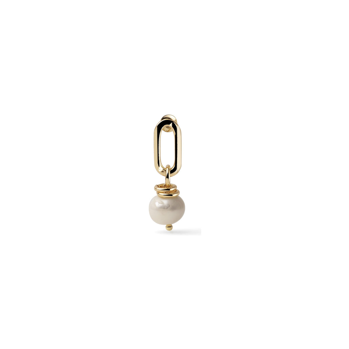 Orecchini Catena Dorata con Perle Bronzo Unoaerre