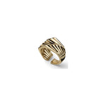 Anello Lux Sfaccettato Bronzo Unoaerre