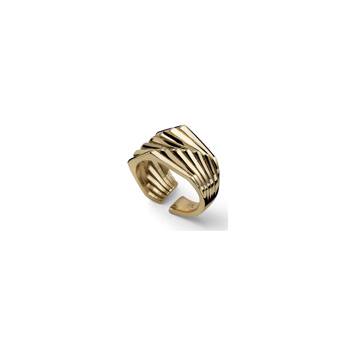 Anello Lux Sfaccettato Bronzo Unoaerre