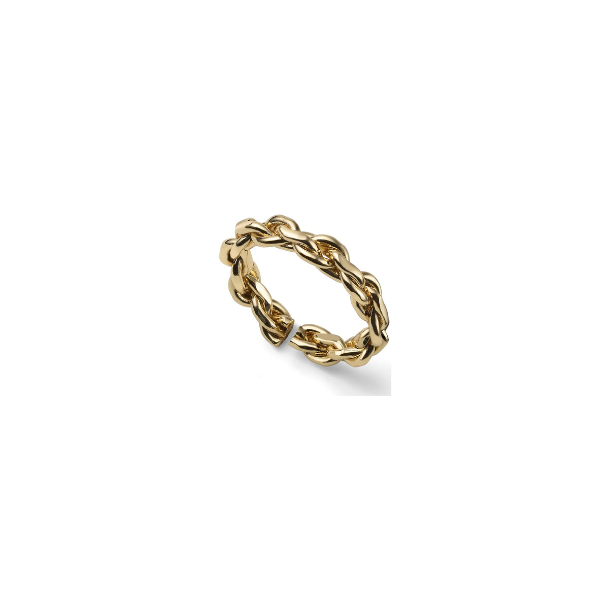 Anello Dorato a Filo Intrecciato Bronzo Unoaerre