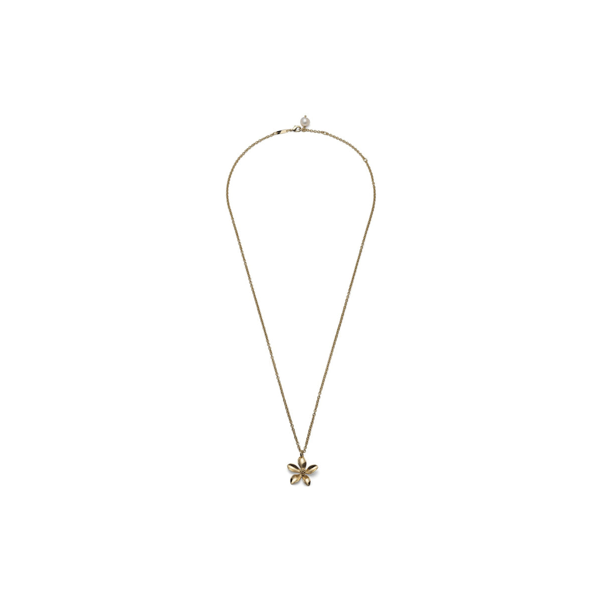 Collana Anemone Dorata Bronzo Unoaerre