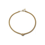 Collana Luce con Nodo in Argento Dorato Unoaerre