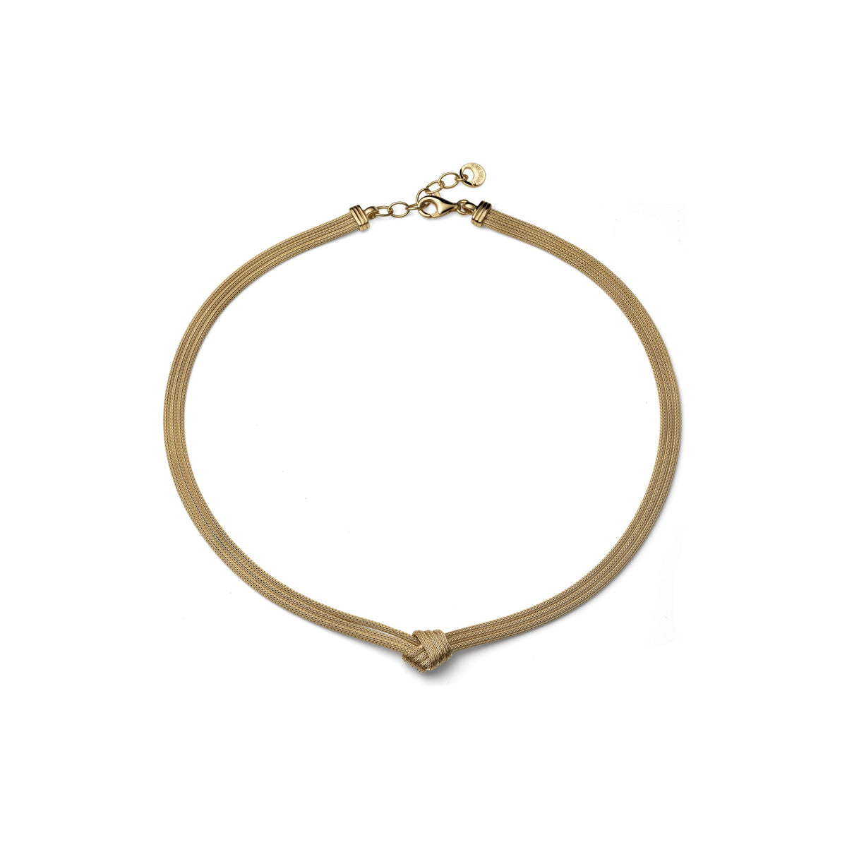 Collana Luce con Nodo in Argento Dorato Unoaerre