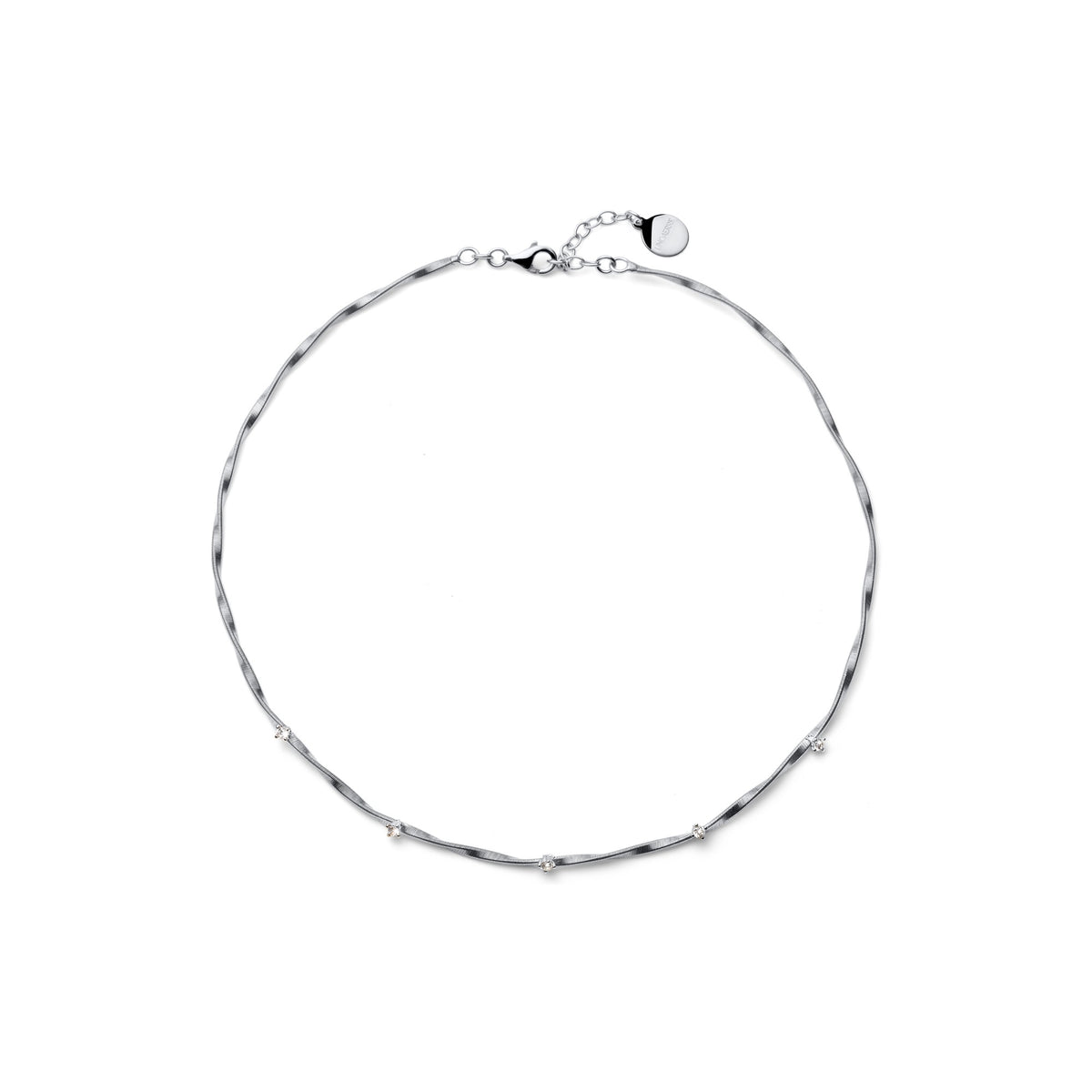 Collana Luce con Zirconi in Argento Unoaerre