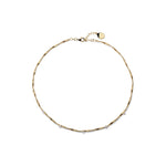Collana Luce con Zirconi in Argento Dorato Unoaerre