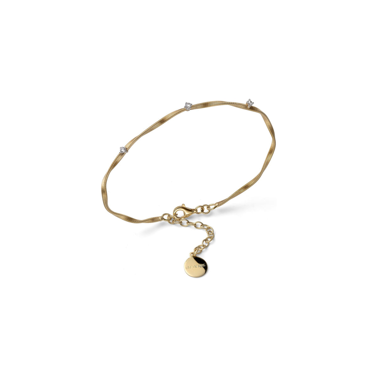 Bracciale Luce con Zirconi in Argento Dorato Unoaerre