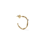 Orecchini Luce con Zirconi in Argento Dorato Unoaerre