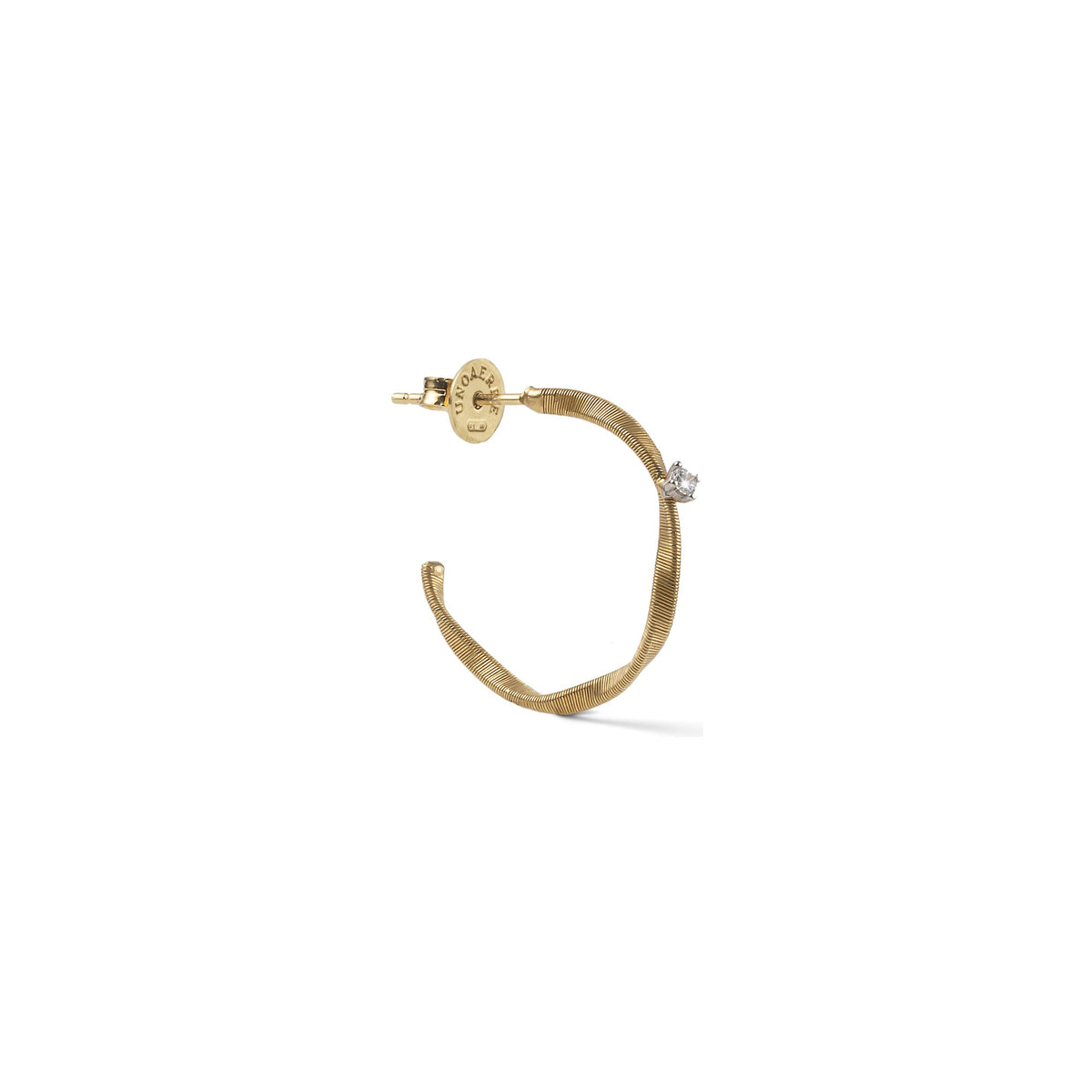 Orecchini Luce con Zirconi in Argento Dorato Unoaerre
