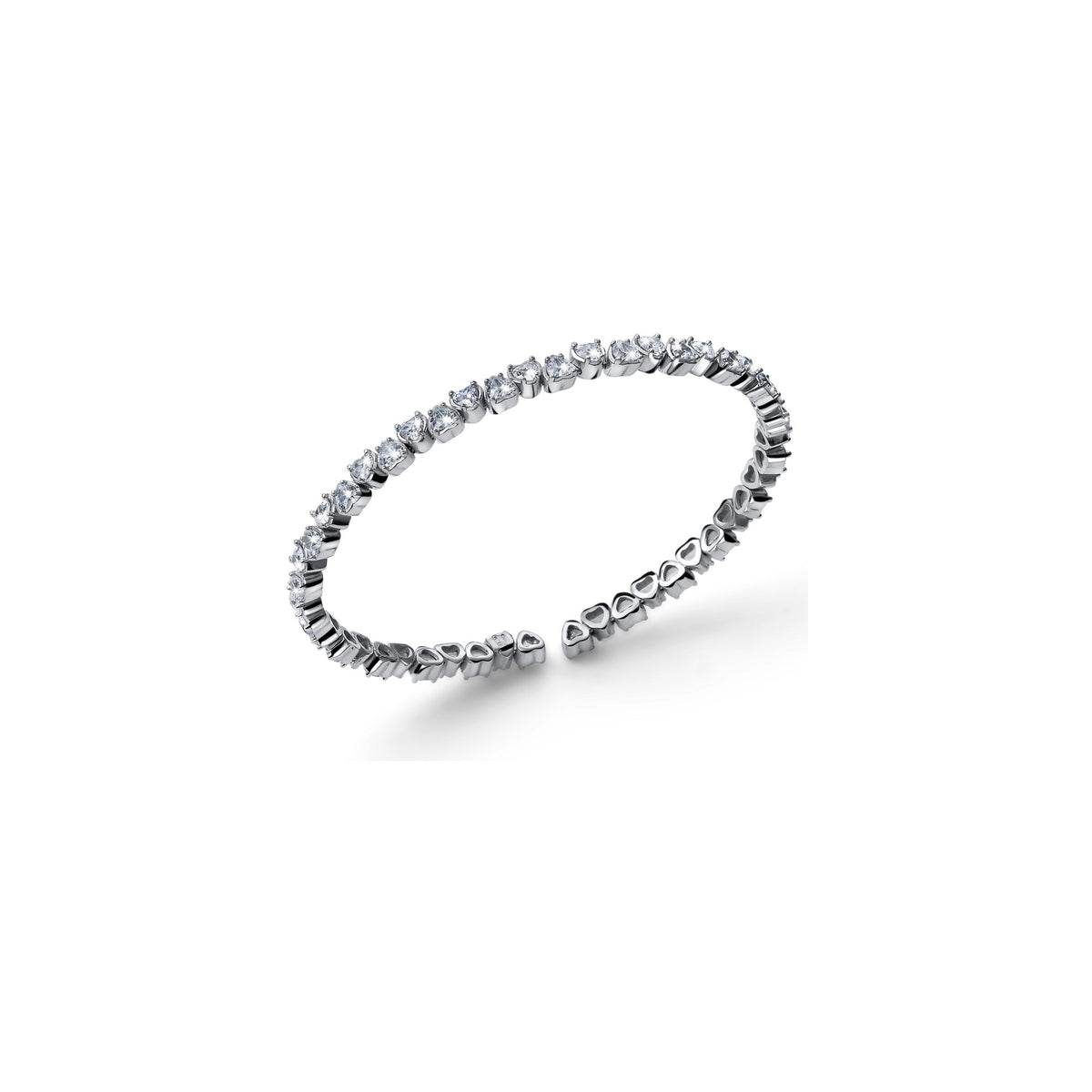 Bracciale Bangle Luxury con Cuori Unoaerre