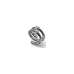 Anello Premium in Argento e Pavé Unoaerre