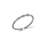 Bracciale Bangle Premium in Argento e Pavé Unoaerre