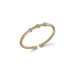 Bracciale Bangle Premium in Argento Dorato e Pavé Unoaerre