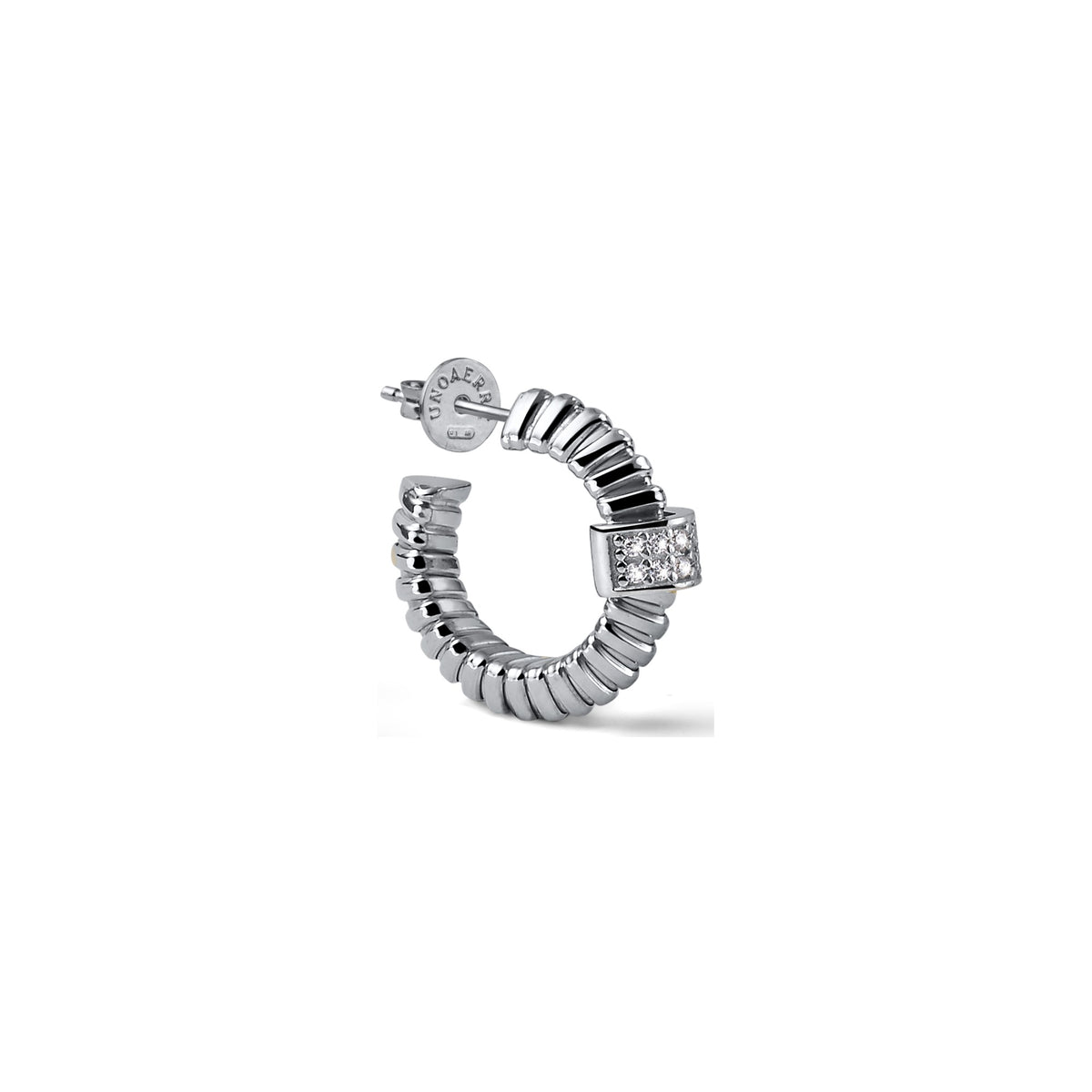 Orecchini Premium in Argento e Pavé Unoaerre