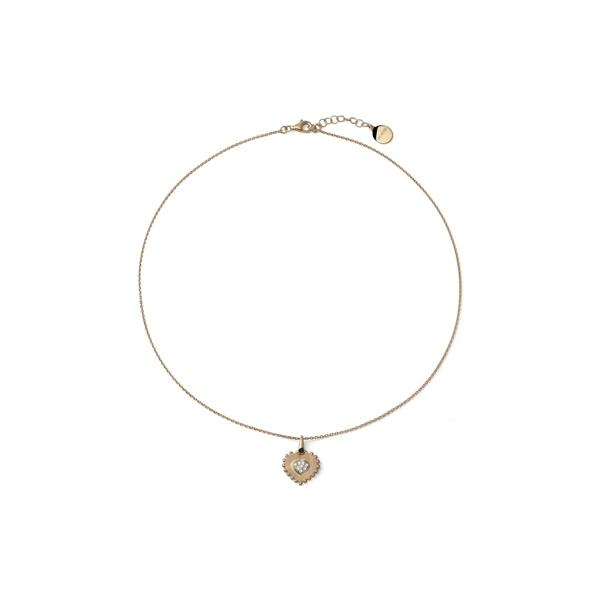 Collana Legami in Argento con Cuore Pavé Unoaerre