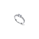 Anello Luxury in Argento con Baguette Unoaerre