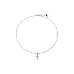 Collana Luxury con Croce Slim Unoaerre