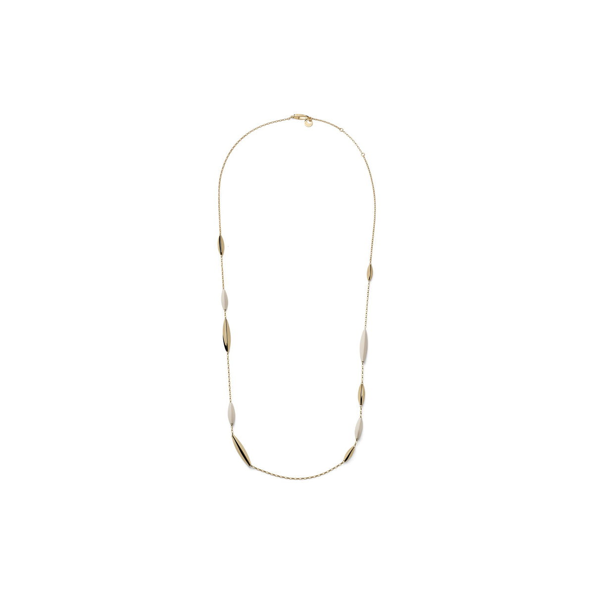 Collana Aria Lunga in Argento Dorato Unoaerre