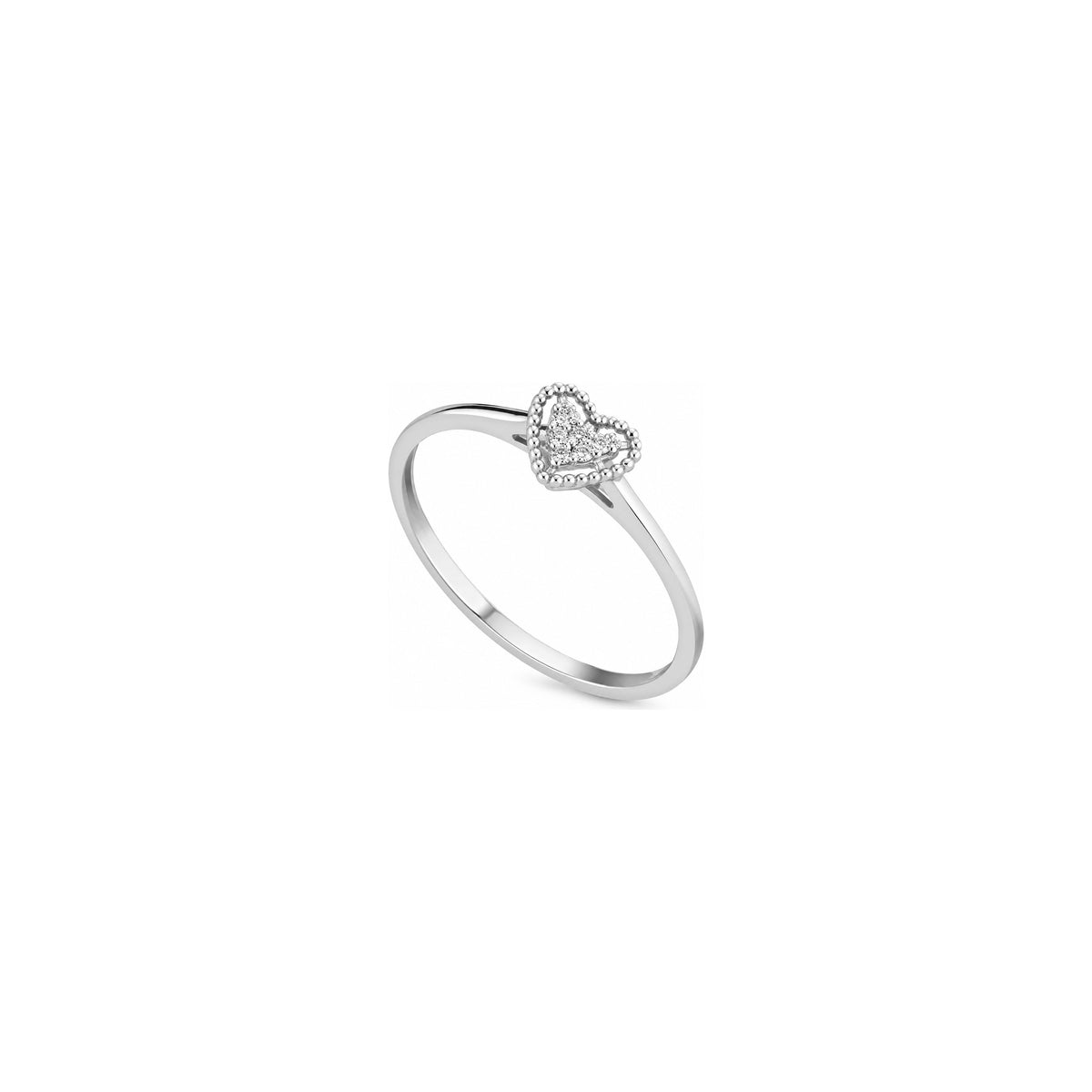 Anillo Imagine 1 con diamantes naturales y oro blanco de 18kt AuriA