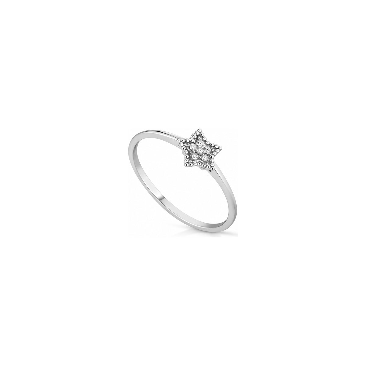 Anillo Imagine 3 con diamantes naturales en oro blanco de 18kt AuriA