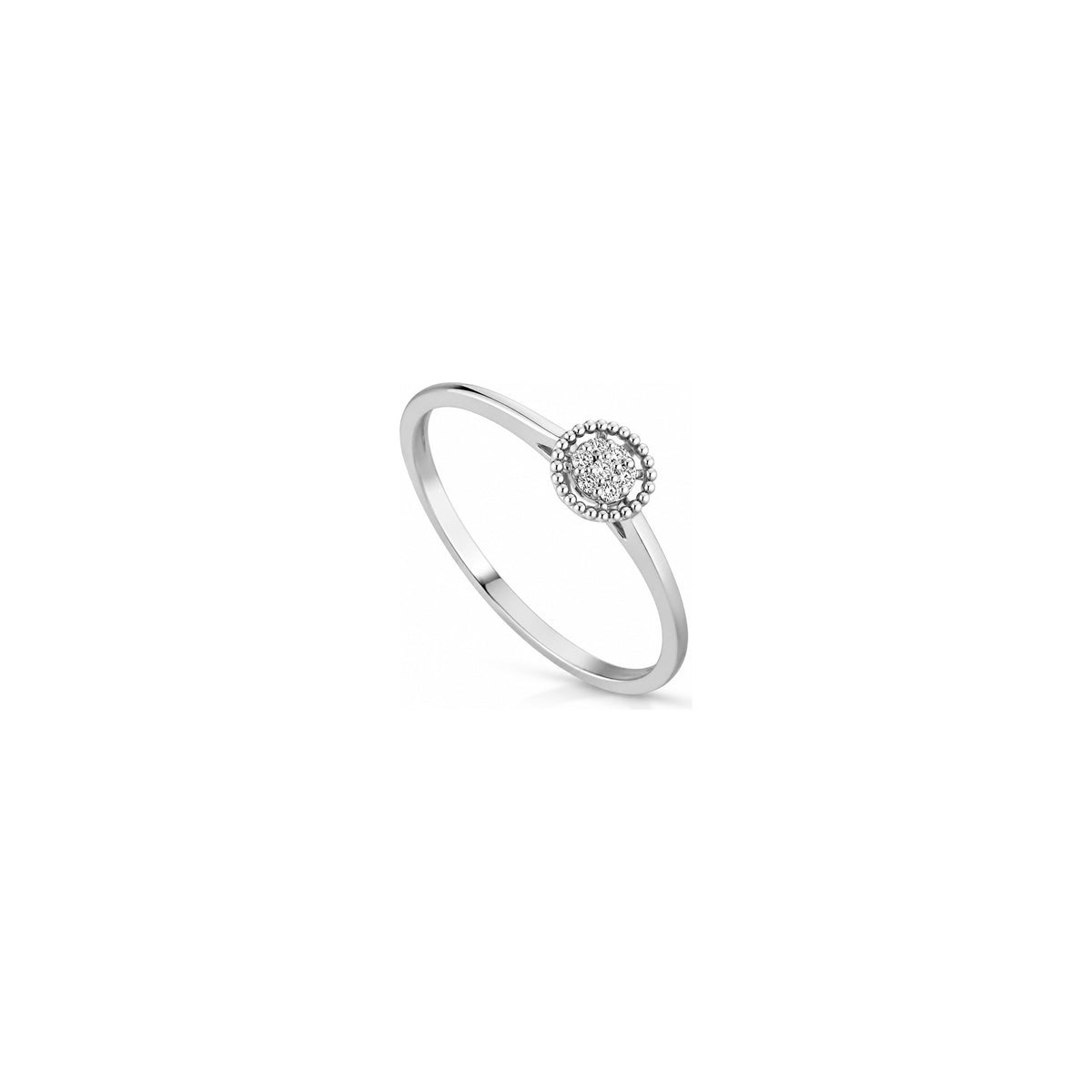 Anillo Imagine 4 con Diamantes Naturales Oro Blanco 18kt AuriA