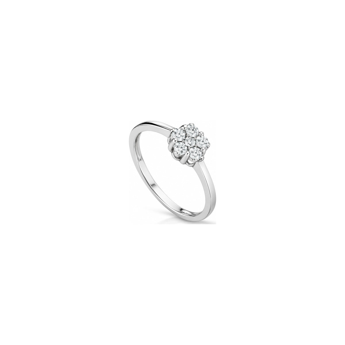 Anillo Altea con Diamantes Naturales Oro Blanco 18kt AuriA