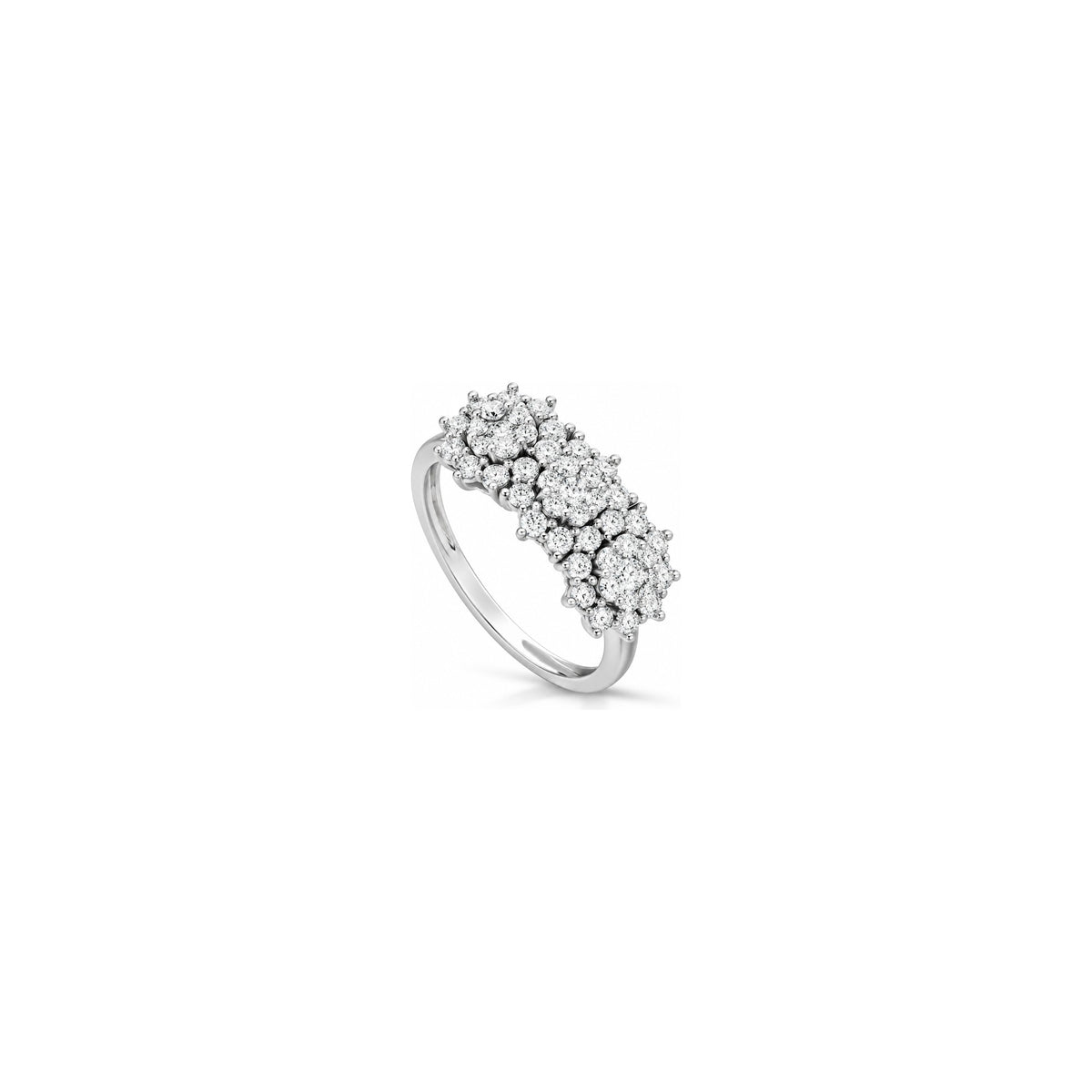 Anillo Last Light con Diamantes Naturales en Oro Blanco de 18kt AuriA