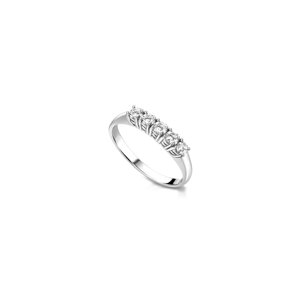 18kt White Gold Eternity Ring with Natural Diamonds AuriA